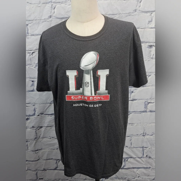 Majestic T-Shirt Tee NFL Superbowl 2017 New England Patriots Atlanta  Falcons XL - Picture 3 of 10